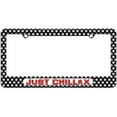 thumbnail image 1 of Just Chillax, Chill Out Relax, Funny License Plate Tag Frame, Multiple Colors, 1 of 1