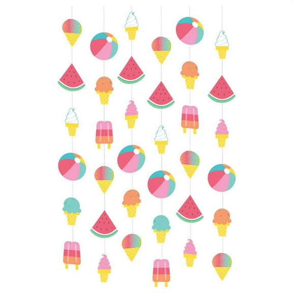 Amscan Just Chillin String Hanging Decoration (Pack of 6)