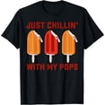 thumbnail image 1 of Just Chillin With My Pops Funny Creamsicle Popsicle T-Shirt, 1 of 4