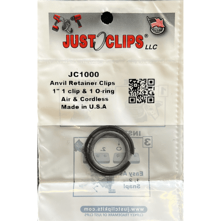 Just Clips 1000-5 1" Anvil Retainer Clip Refill Pack (5 pk.)