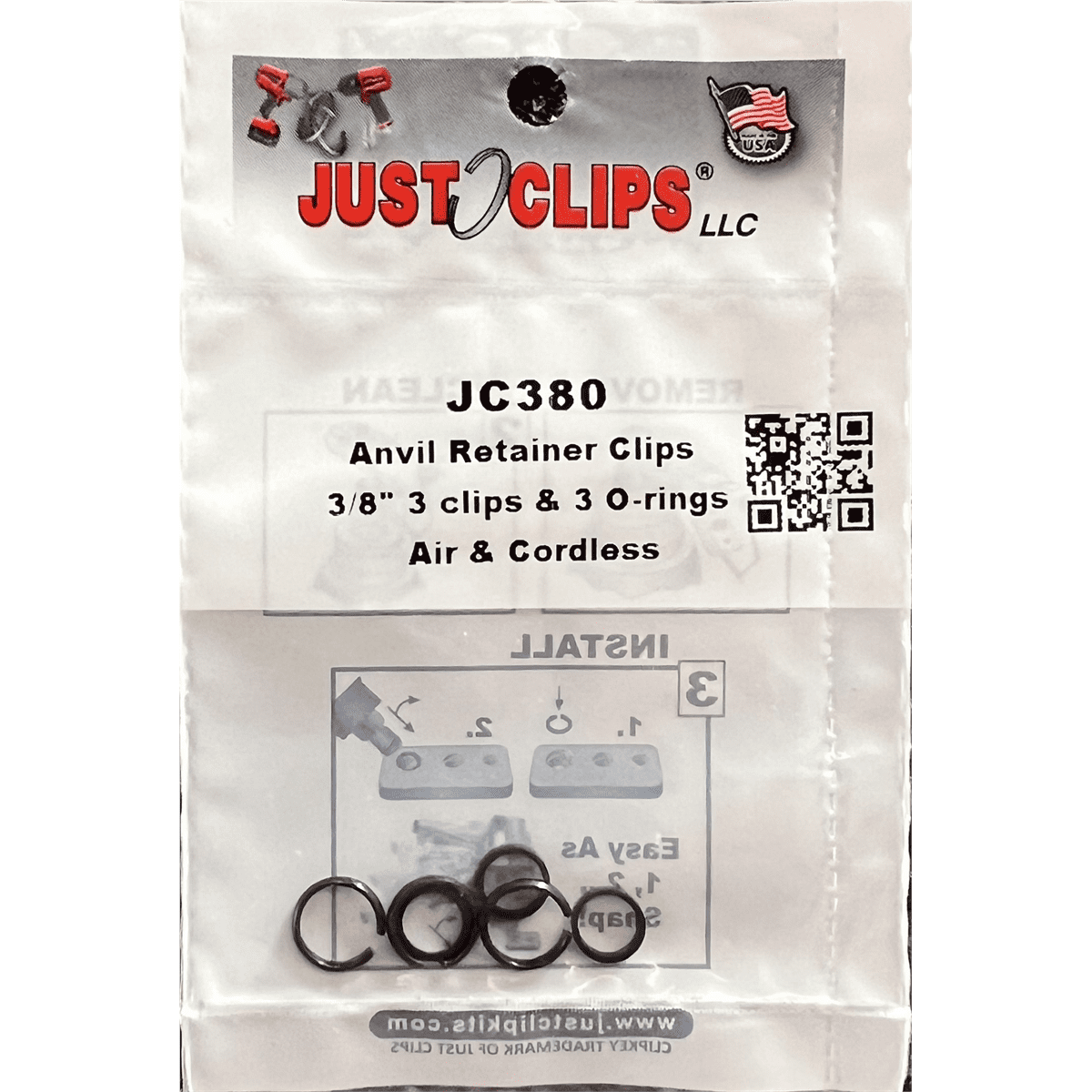 Just Clips 380-12 3/8