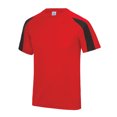 thumbnail image 1 of Just Cool Kids Big Boys Contrast Plain Sports T-Shirt, 1 of 4