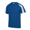 thumbnail image 1 of Just Cool Mens Contrast Cool Sports Plain T-Shirt, 1 of 4