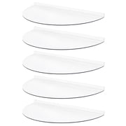 Just Cover It UV Resistant Window Well Cover, Clear Polycarbonate Well Cover   Easy Installation Rust-free Aluminum Bracing, UV-Resistant & Debris Protection Basement Window Well Covers, Pack of 5