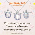 thumbnail image 1 of JustBeingCute Unicorn Jewelry Sets for Girls Hypoallergenic 925 Real Sterling Silver Necklace and Earrings Birthday Valentines Day Gifts Teen Her Girlfriend Wife Lady Female Adults Kids Age Ideas, 1 of 8