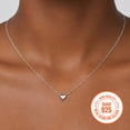 thumbnail image 1 of Just Being Cute 925 Sterling Silver Necklace for Women White Gold Plated Heart Pendant Necklaces Birthday Anniversary Jewelry Gifts Girlfriend Her Wife Female Adults, 1 of 12