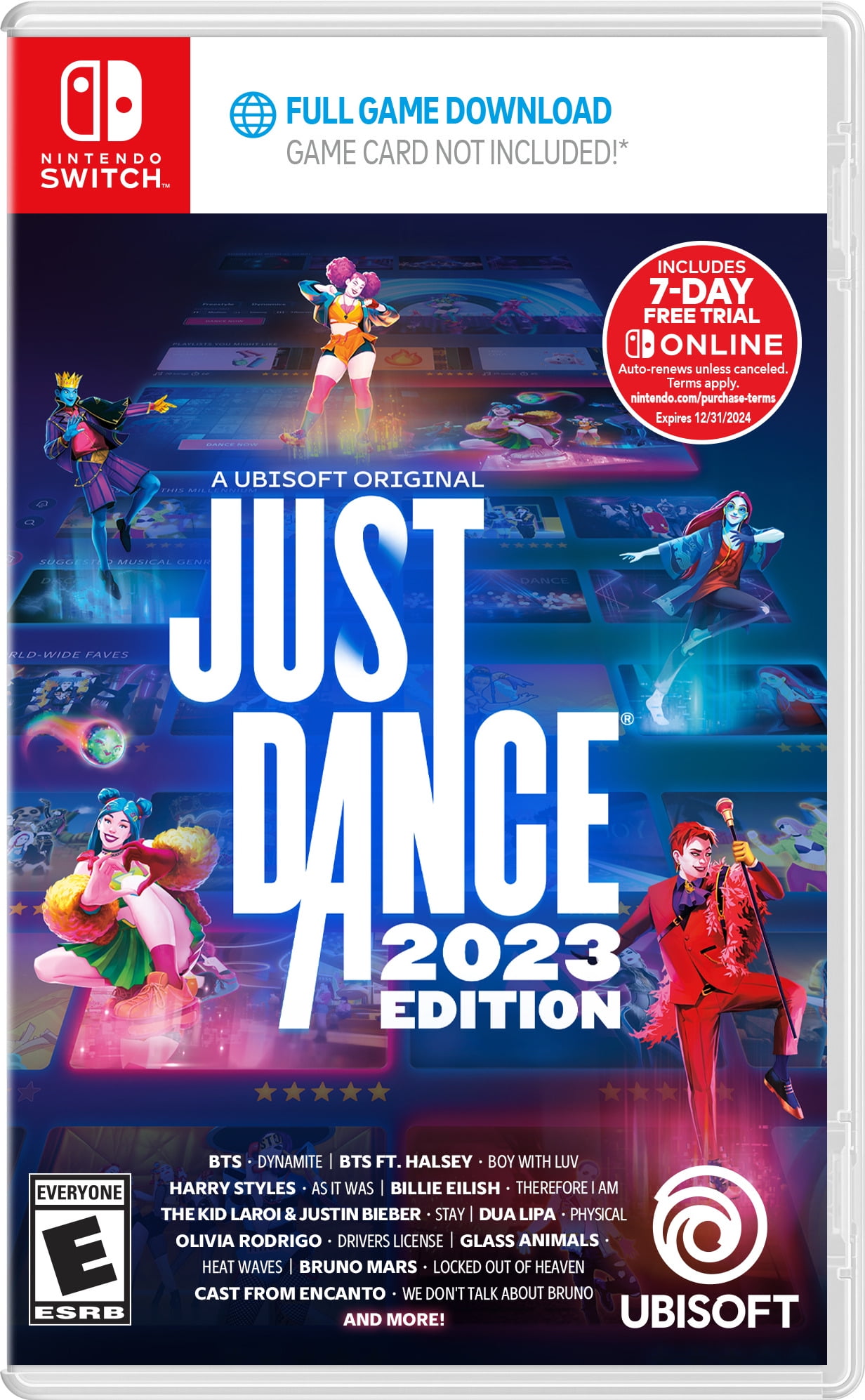 Just Dance 2023 Edition Code in Box Nintendo Switch Does not Contain Cartridge