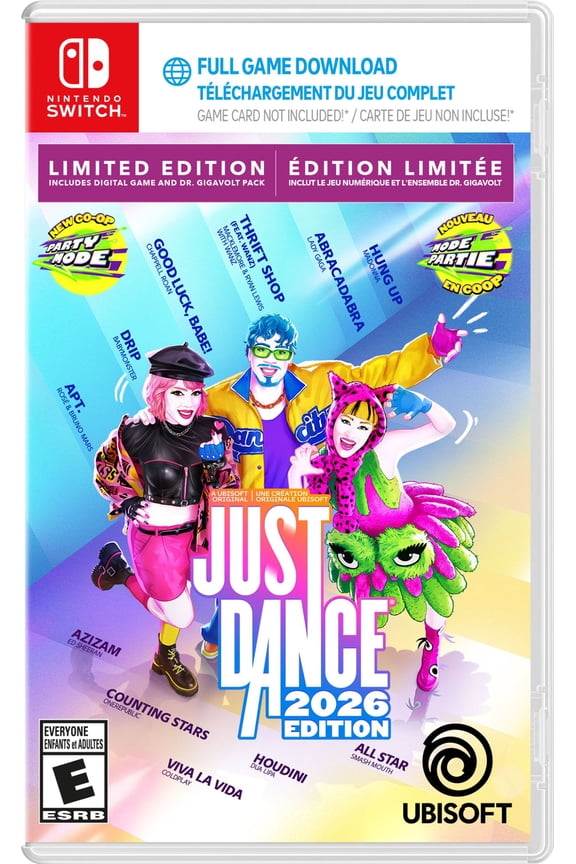 Just Dance 2026 LE Bilingual (Code-In-Box) for Nintendo Switch