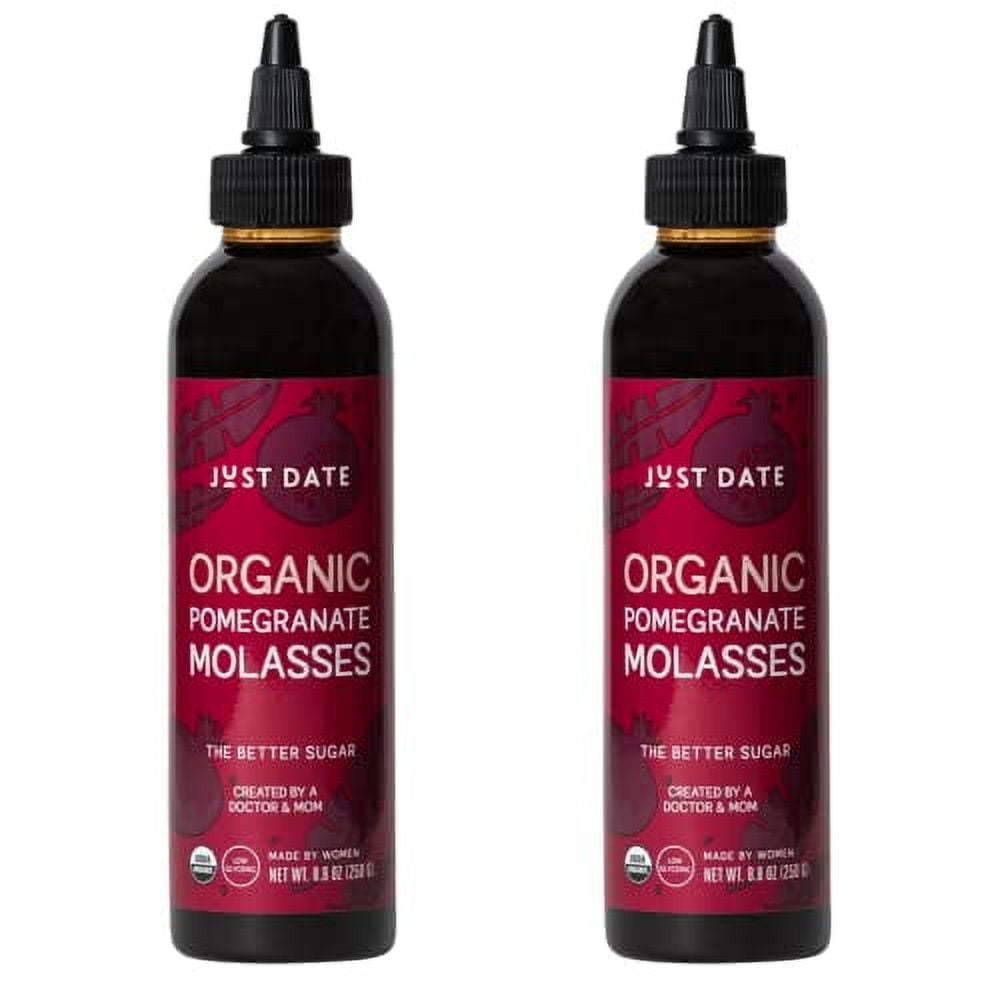 Just Date Just Pomegranate Syrup Organic Pomegranate Molasses Two