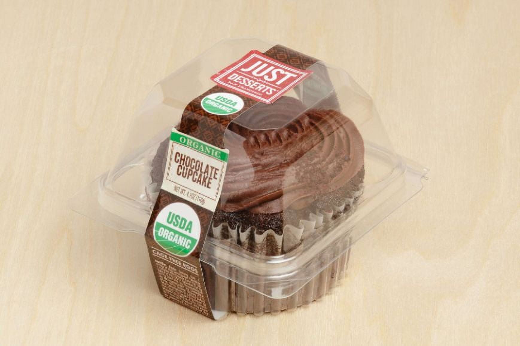 Just Desserts Cupcake Vegan Midnight Chocolate 6Count (PACK OF 1