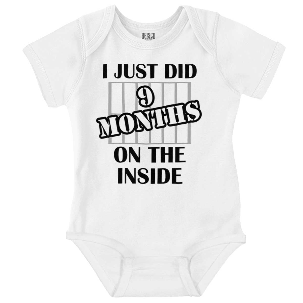 Just Did Months On The Inside Romper Boys or Girls Infant Baby