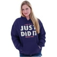 thumbnail image 1 of Just Did It Religious Jesus Christian Hoodie Sweatshirt Women Brisco Brands S, 1 of 4