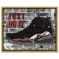 Just Do It Sneaker Canvas Motivational Quotes For Men Print By