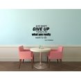 thumbnail image 1 of Just Don't Give Up Fitzgerald Quote Positive Life Motivation Inspiration Quotes Saying Wall Art Sticker Designs Vinyl Stickers For Home House Walls Rooms Windows Bedroom Decoration Size (27x30 inch), 1 of 3