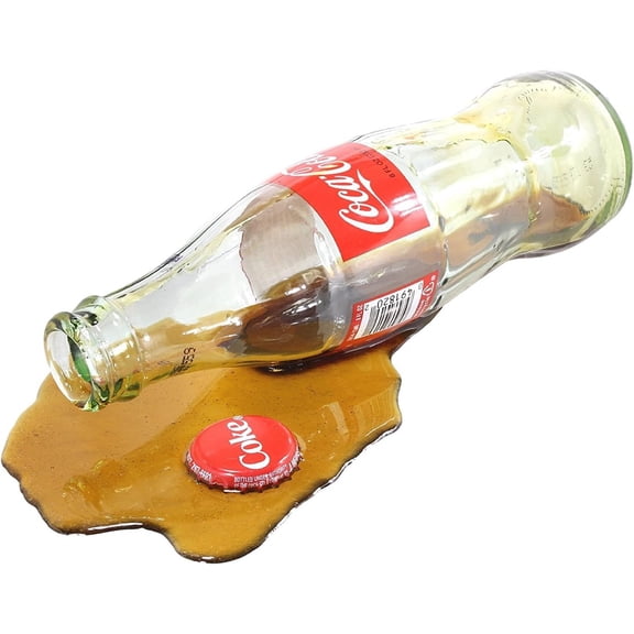 Just Dough It 8'' Spilled Glass Coke Bottle Replica Prop