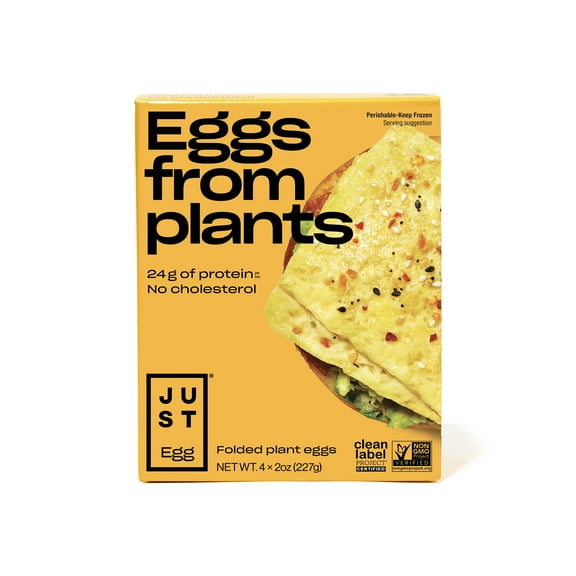 Just Egg Folded, Plant-Based Egg, Non-GMO, Egg-Free 4 Count, 8 oz