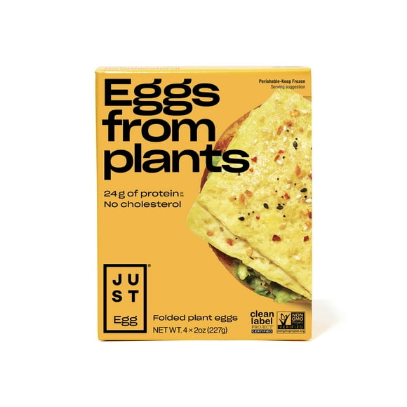 Just Egg Folded, Plant-Based Egg, Non-GMO, Egg-Free 4 Count, 8 oz