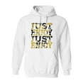 thumbnail image 1 of Just Enjoy Quote Hoodie Men -Image by Shutterstock, Male 3X-Large, 1 of 4