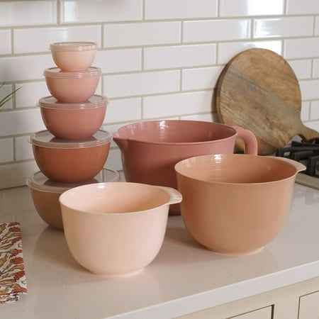 Just Feed Me by Jessie James Decker 13-Piece Nesting Mixing Bowl Set with Lids, Multicolor