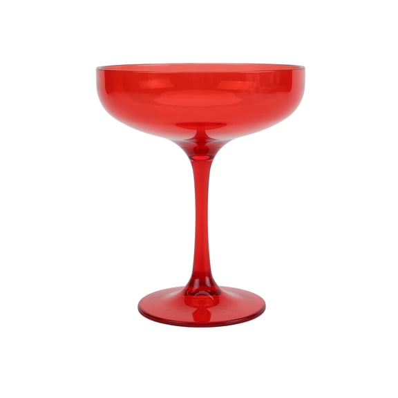Just Feed Me by Jessie James Decker 13oz Coupe Glass, Red