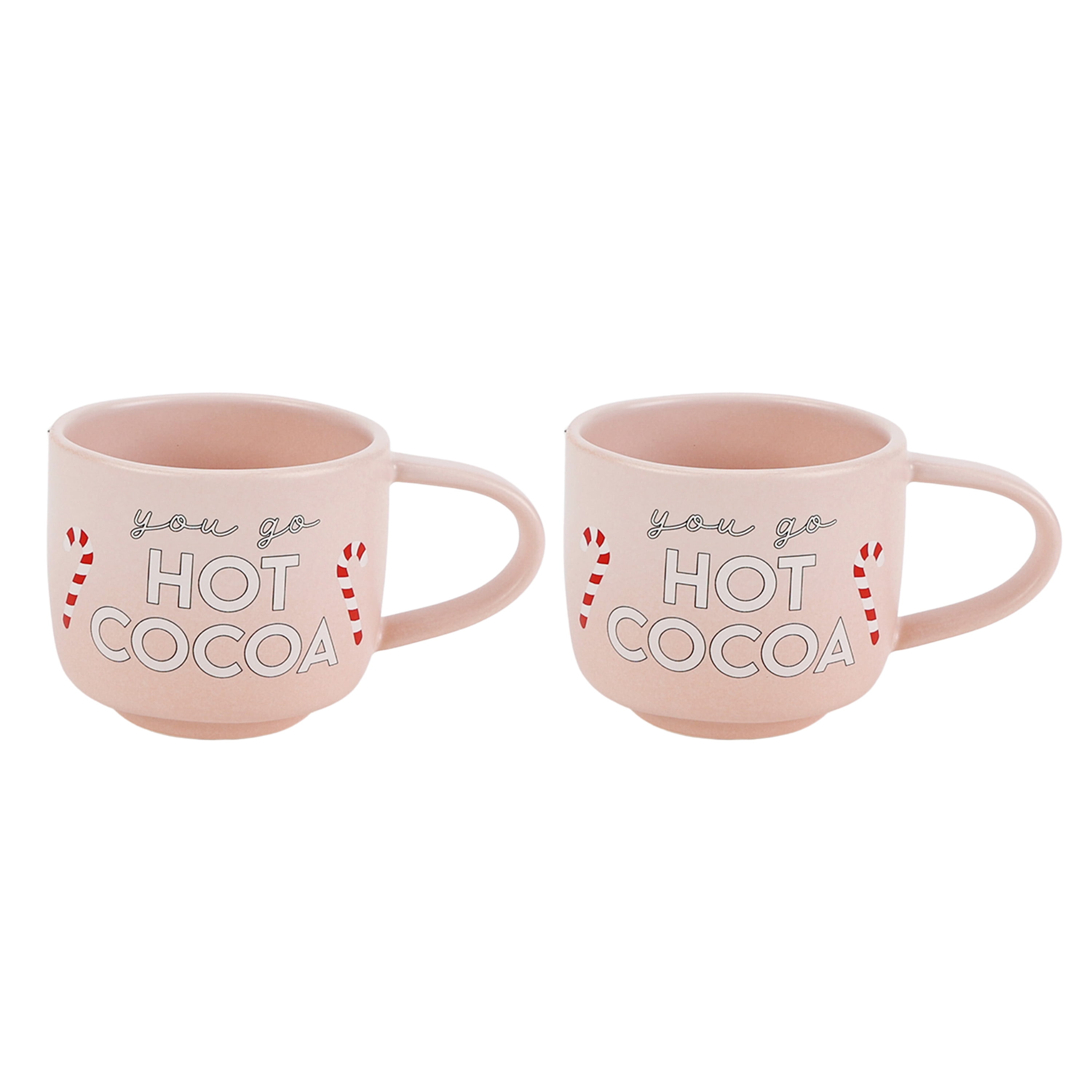 Just Feed Me by Jessie James Decker 2-Piece Ceramic Holiday Mug Set, Cocoa