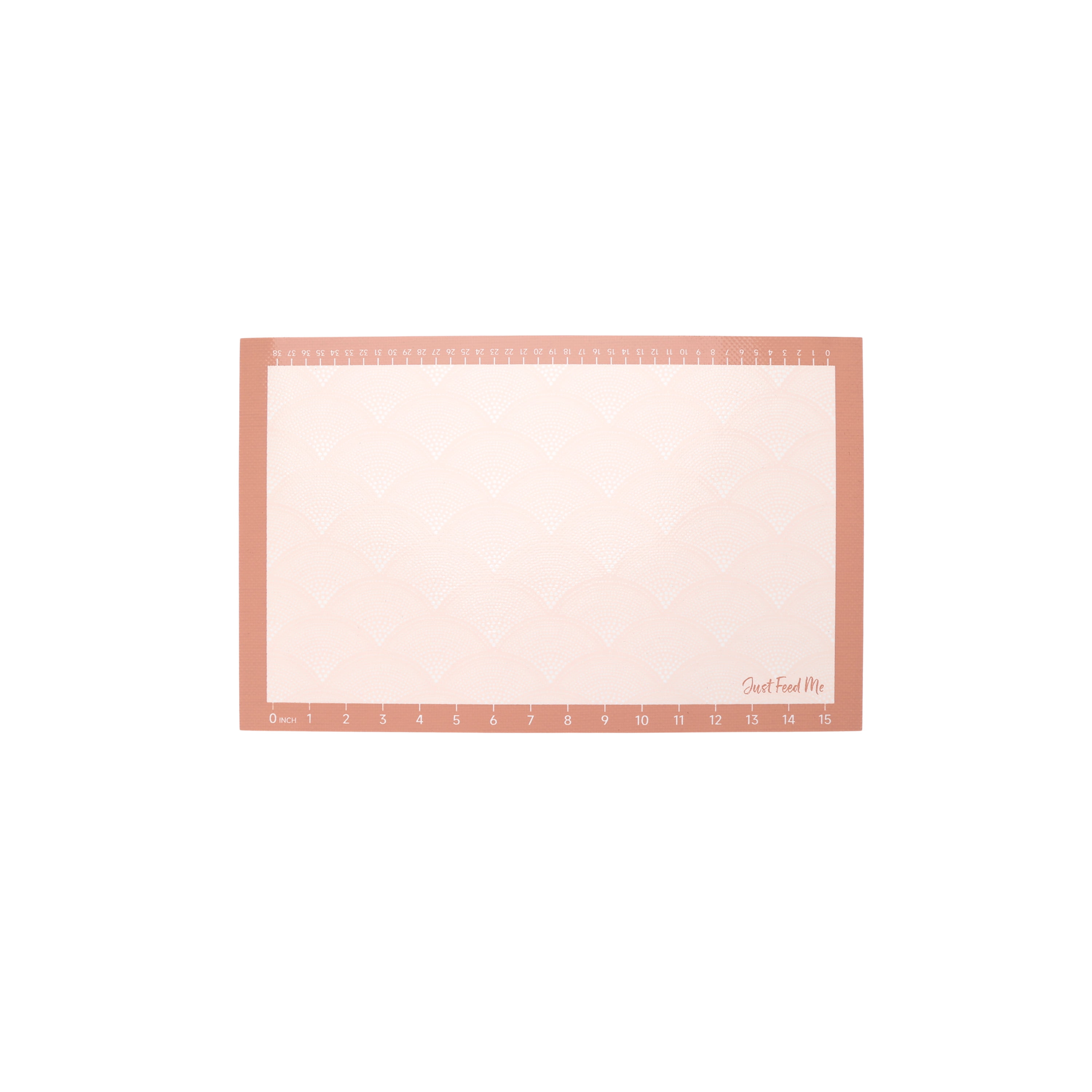 Just Feed Me by Jessie James Decker 2-Piece Silicone Cookie Mat Set, Terracotta Rose