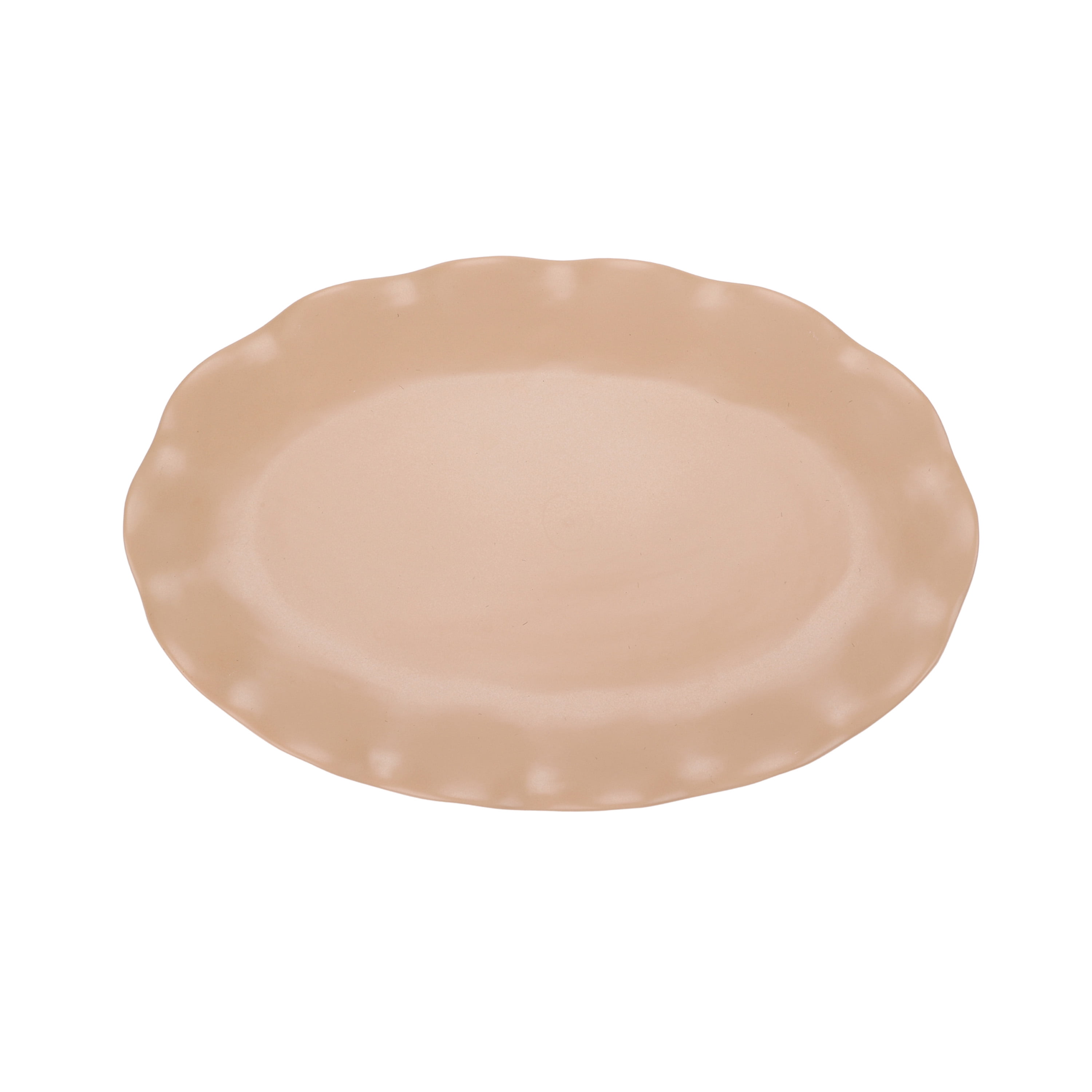 Just Feed Me by Jessie James Decker Ceramic Oval Serving Tray, Nude