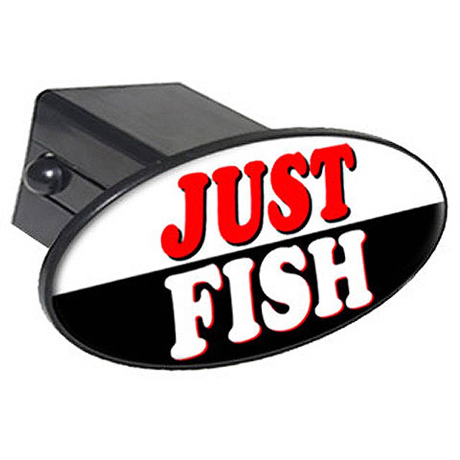 Just Fish, Fishing Love 2" Oval Tow Trailer Hitch Cover Plug Insert