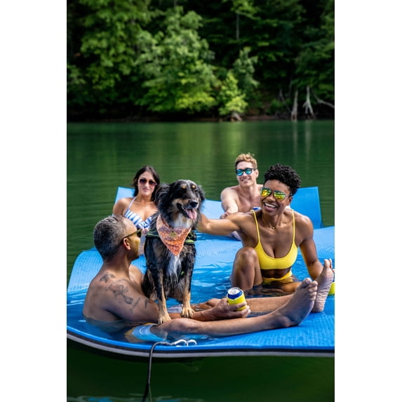 Just Float Recreational Float, Blue/Black/Gray