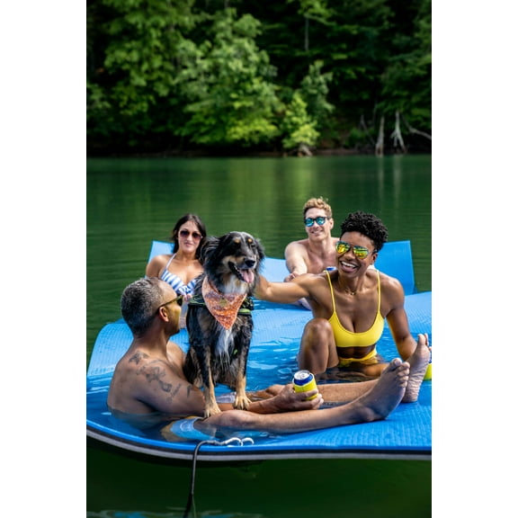 Just Float Recreational Float, Blue/Black/Gray