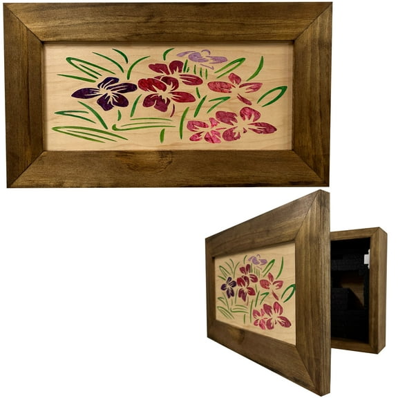 Just Flowers Hidden Storage Cabinet by Bellewood Designs