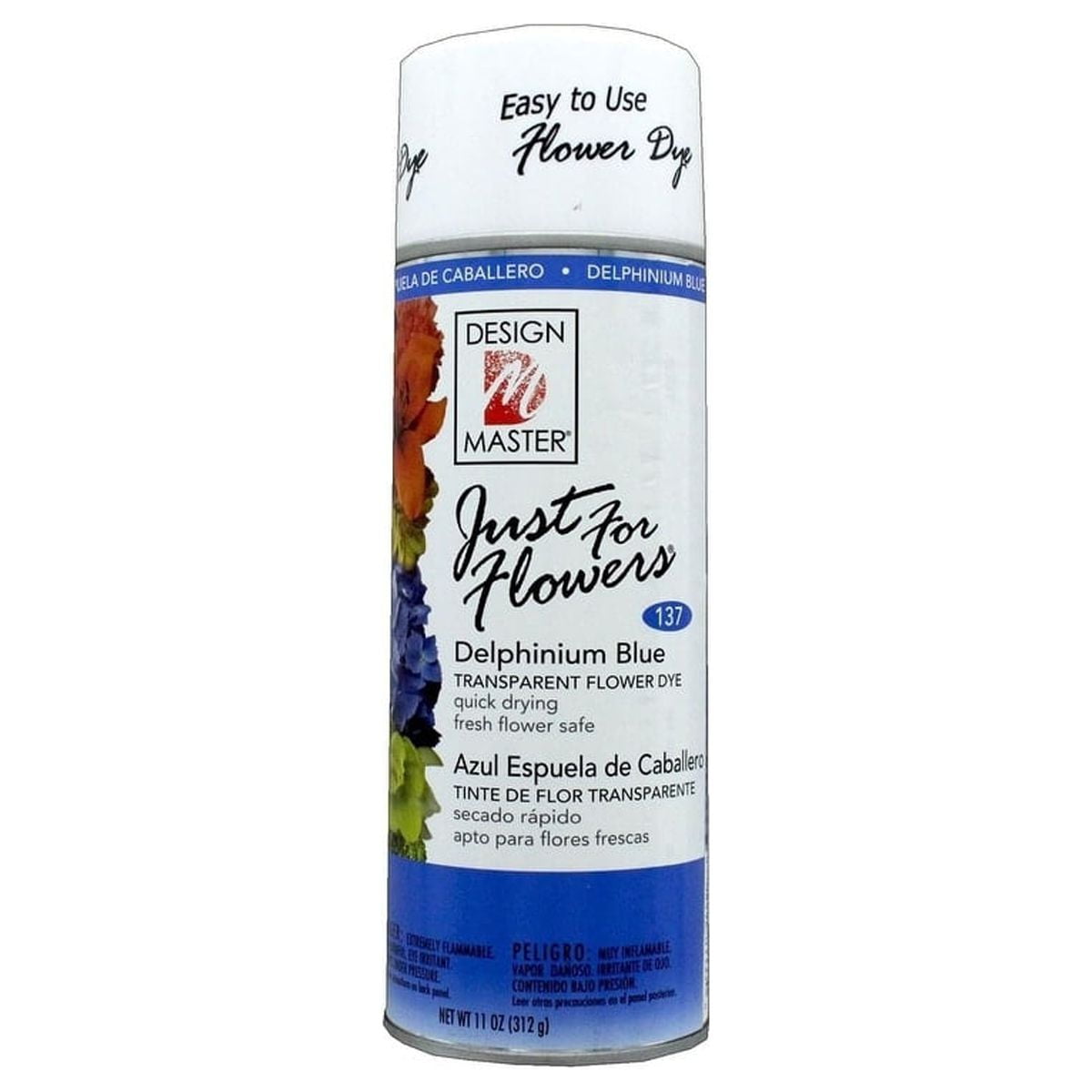 Just For Flowers Transparent Satin FinishDelphinium Blue