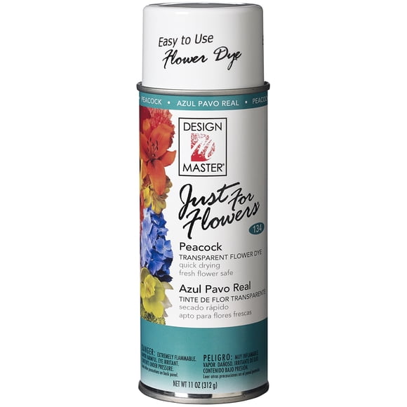 Just For Flowers Transparent Satin Finish-Peacock