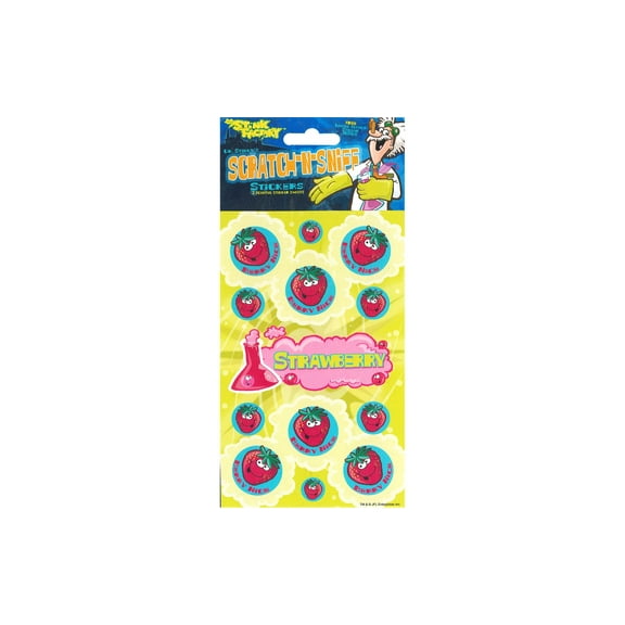 Just For Laughs Sticker Scratch-Sniff Strawberry