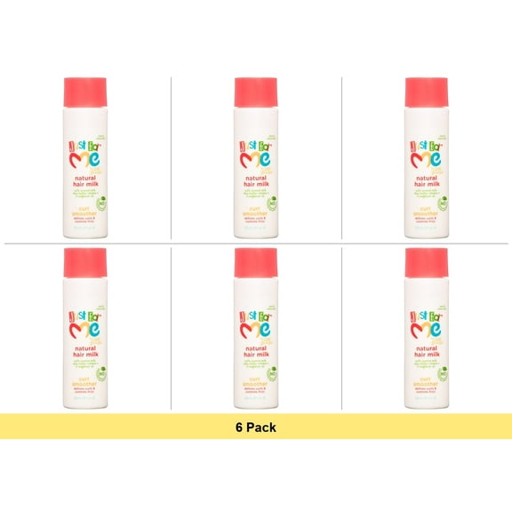 Just For Me By Soft & Beautiful Natural Hair Milk Curl Lotion, 8 fl oz, Tames Curly, Frizzy Hair - 6 Pack