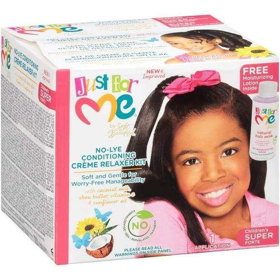 Just For Me No Lye Conditioning Creme Relaxer Kit, Super