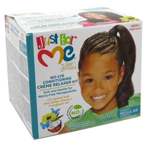 Just For Me No-Lye Creme Relaxer Kit Regular (Pack of 3)