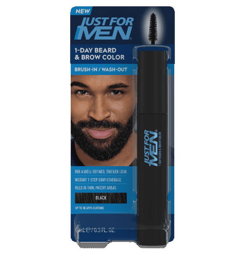 Just For Men 1-Day Beard & Brow Color, Temporary Dye for Beard and