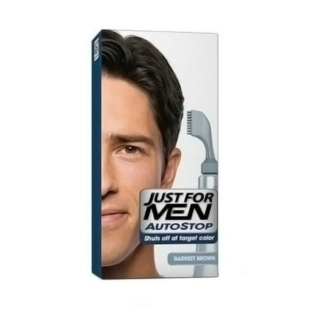 Just For Men Autostop Foolproof Hair Color Kit, Darkest Brown - 1 Ea, 2 Pack
