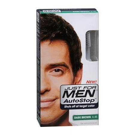 Just For Men Autostop Hair Color, Dark Brown - Kit, 3 Pack
