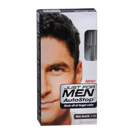 Just For Men Autostop Hair Color, Real Black - Kit, 2 Pack