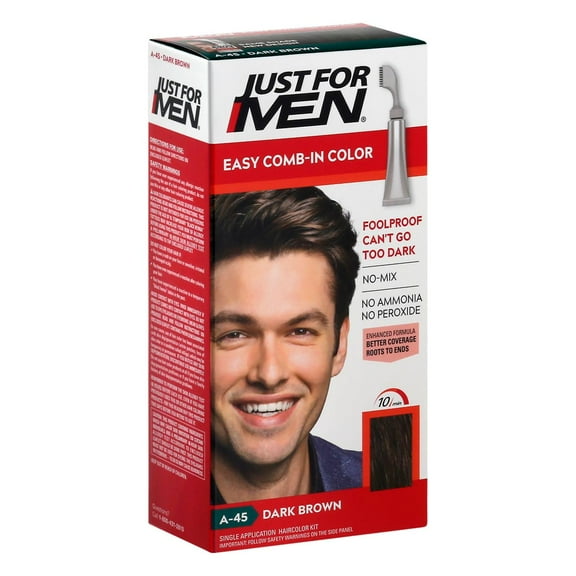 Just For Men Comb In Haircolor Dark Brown A-45 - Each
