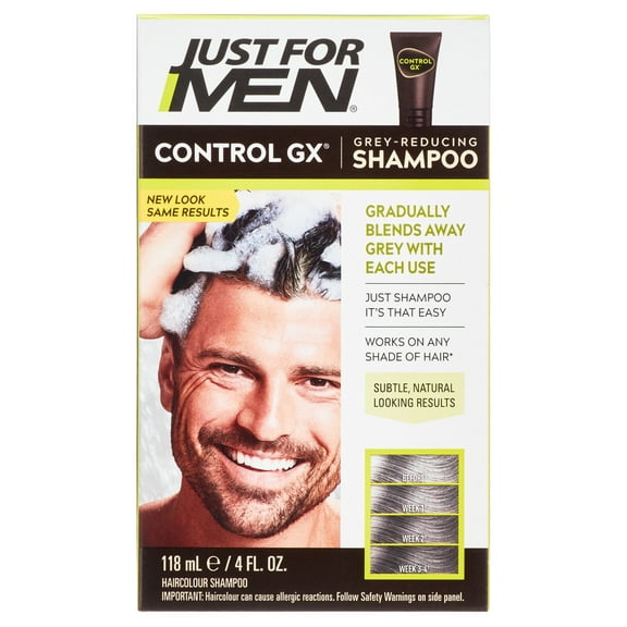 Just For Men Control GX Grey-Reducing, Shampoo, All Hair Type , 4 oz