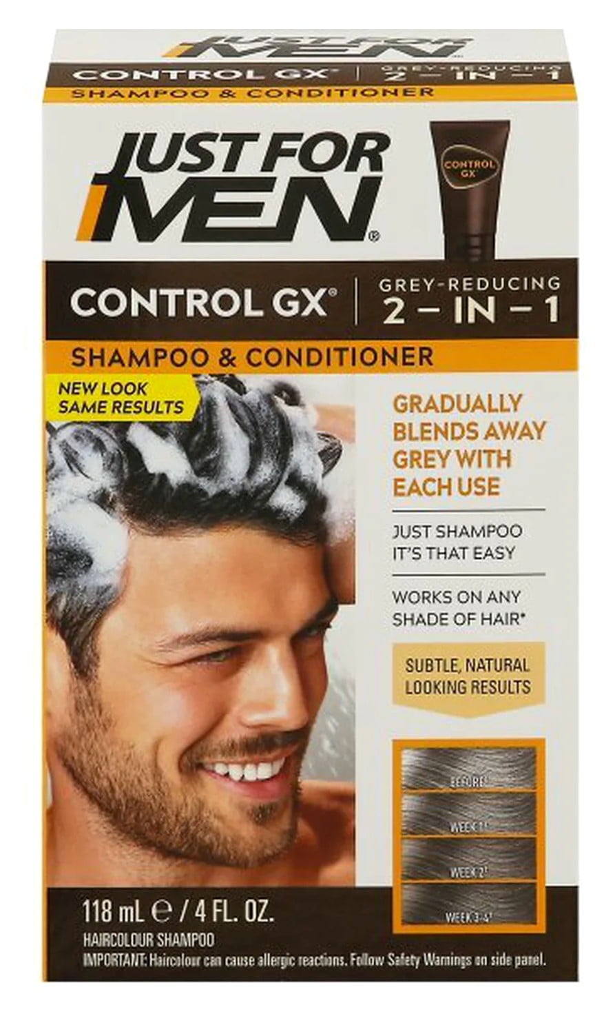 Just For Men Control Gx 4oz 2-N-1 Shampoo & Conditioner (Pack of 3)
