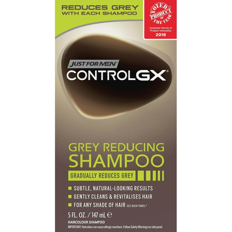 Just For Men Grey Reducing, Revitalizing Hair Colour Shampoo, 5.0