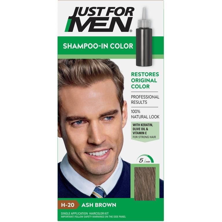 Just For Men Hair Color, H-20 Ash Brown, 1 Each 2 Pack - Walmart.com