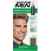 Just For Men Hair Color, H-25 Light Brown, 1 Each, 4 Pack