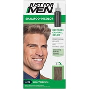 Just For Men Hair Color, H-25, Light Brown, 1 Each, 6 Pack