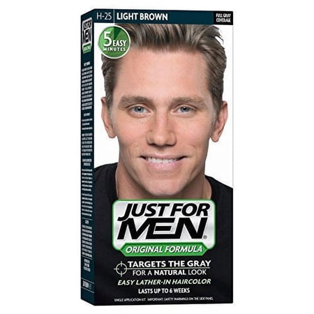 Just For Men Shampoo-In Hair Color Original, H-25 Light Brown, 4 Pack