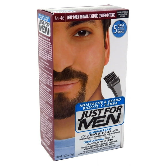 Just For Men Mustache & Beard #M-46 Deep Dark Brown (Pack of 2)
